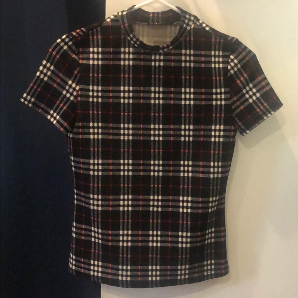 Multicolor plaid blouse
